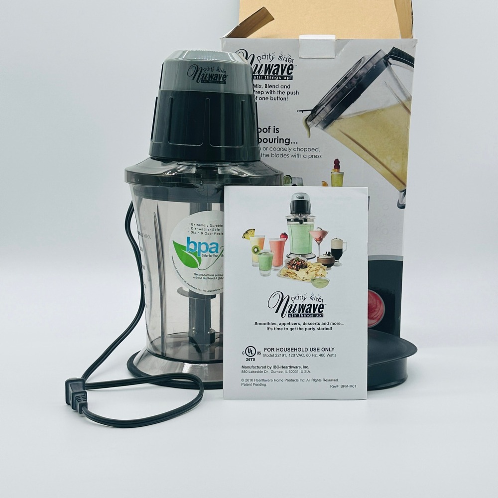 NuWave Party Mixer 22191 400W Blender BPA Free 1.5L Pitcher Parts Only